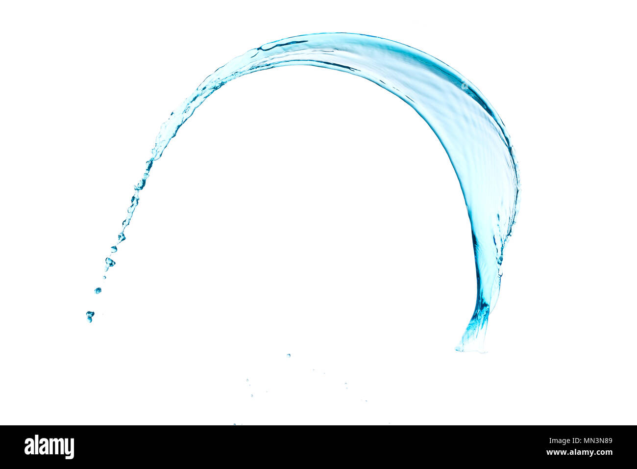 Splash of water on a white background isolated Stock Photo - Alamy