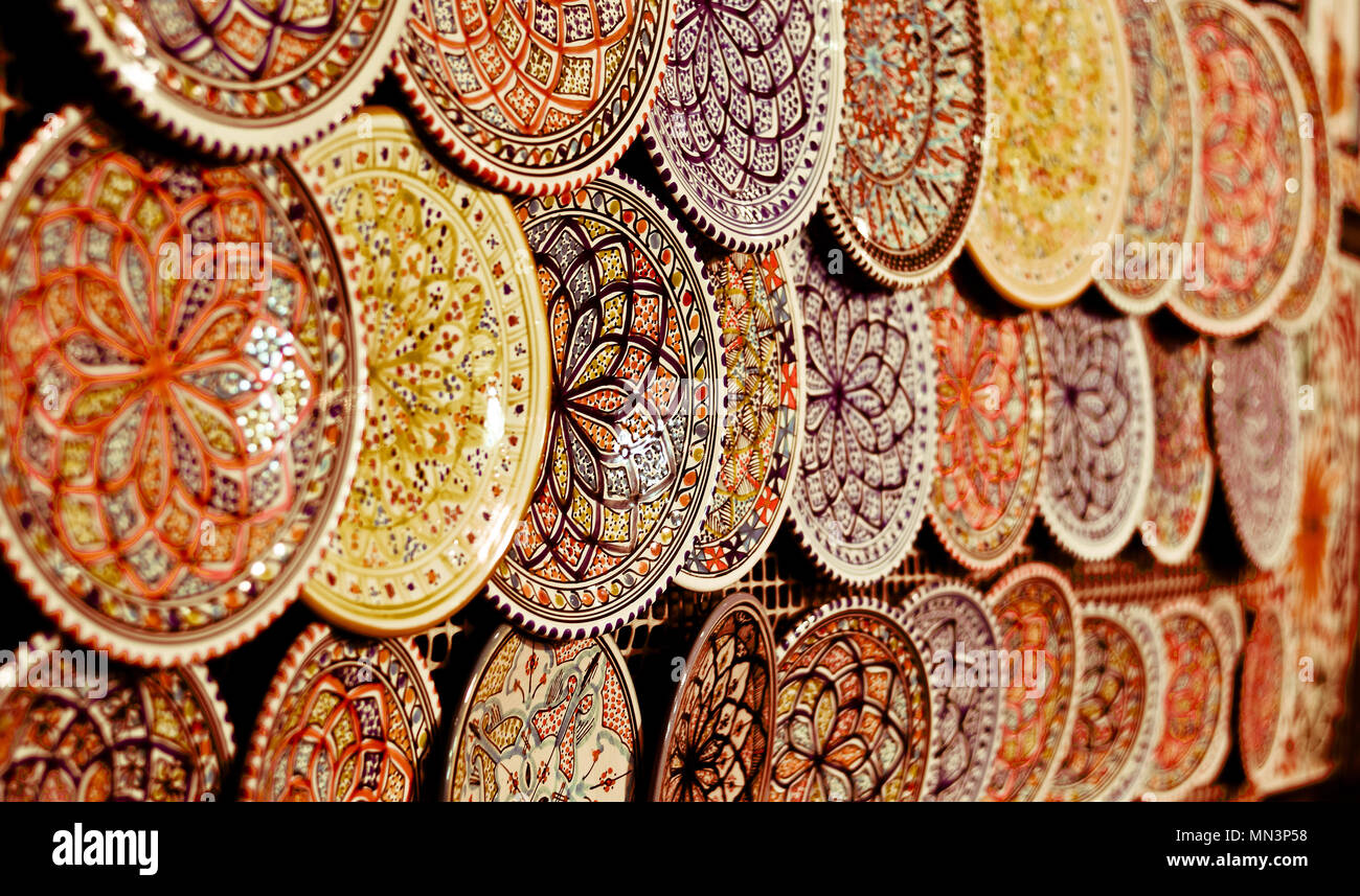 beautiful colors in the eastern souks Stock Photo