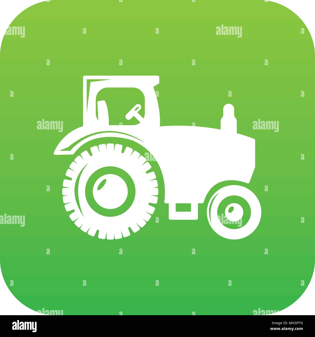 Tractor icon green vector Stock Vector Image & Art Alamy