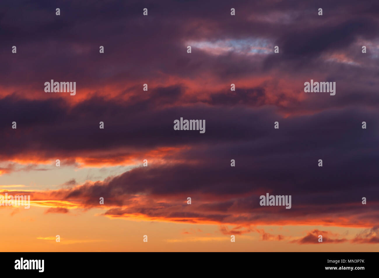 Sunrise cloud formation Stock Photo