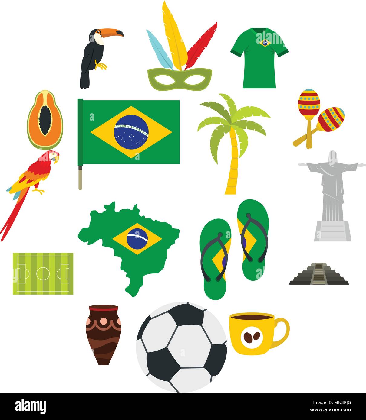 brazil infographic icons brazil infographic icons