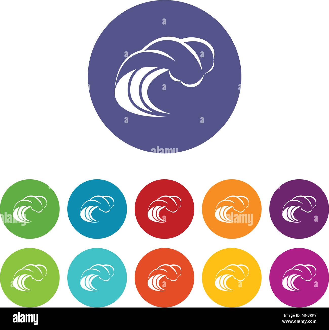 Wave with foam icon, simple style Stock Vector Image & Art - Alamy