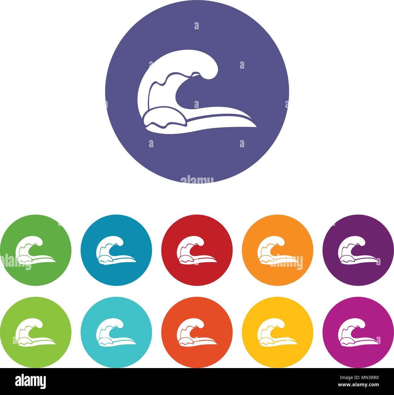 High wave icon, simple style Stock Vector Image & Art - Alamy