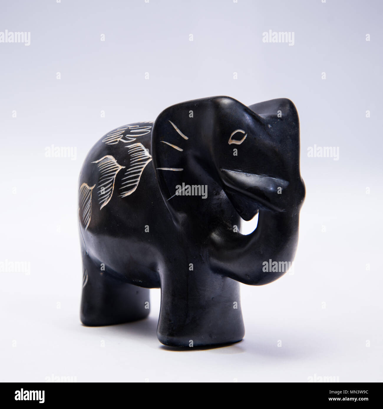 Carved stone elephant from Kenya Stock Photo Alamy