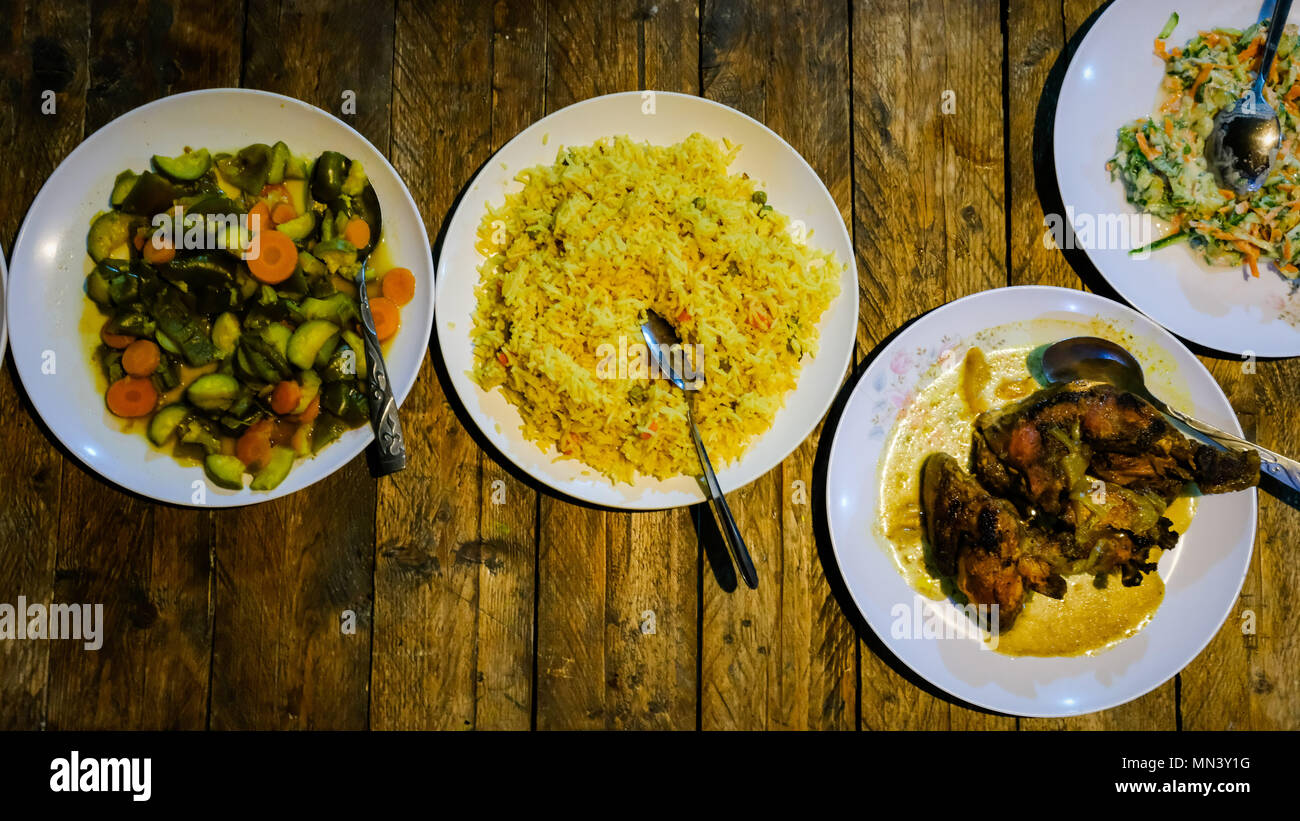 Traditional jordanian meal Stock Photo Alamy
