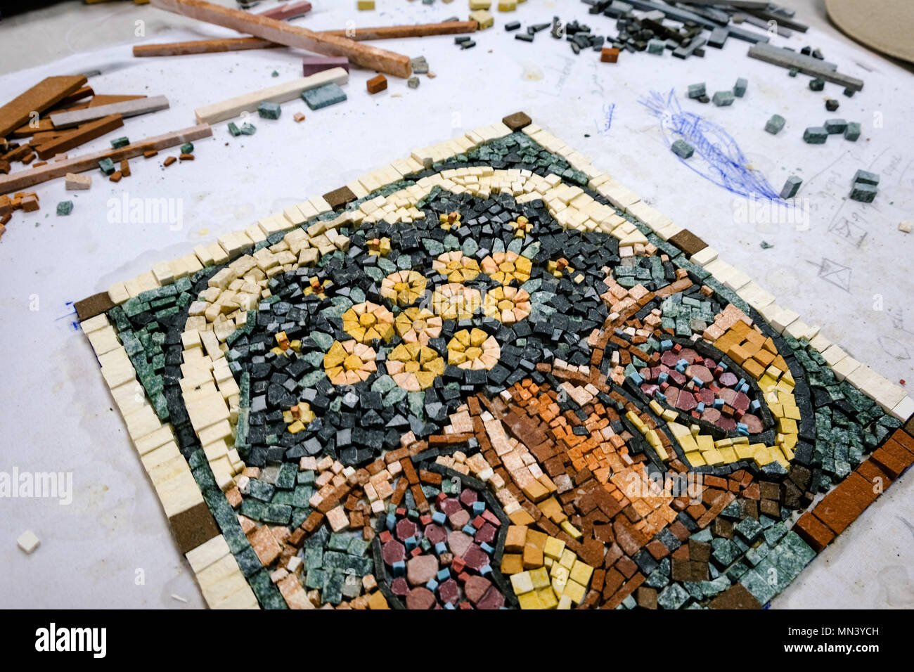 Making up a mosaic hi-res stock photography and images - Alamy