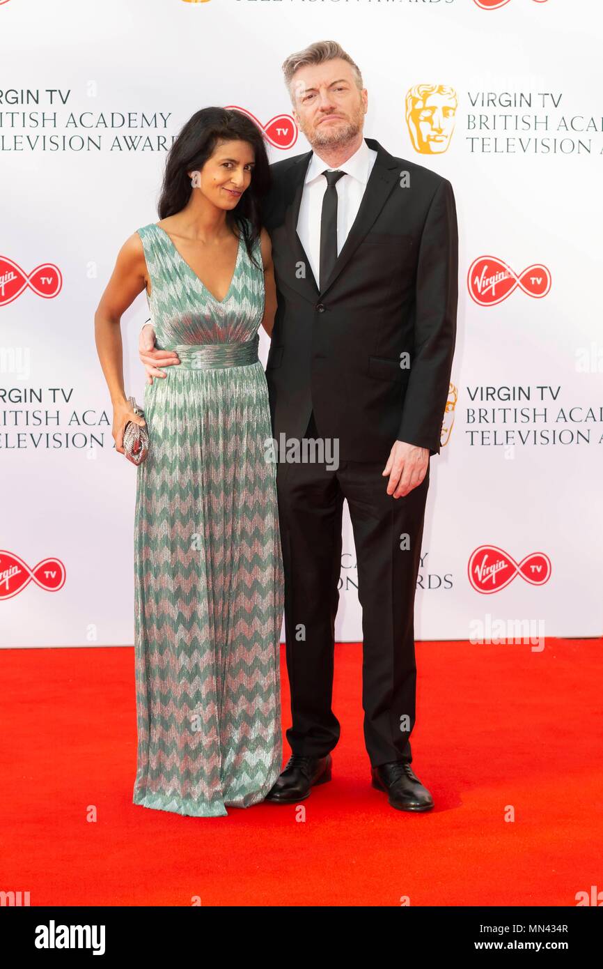 Konnie Huq and Charlie Brooker attend the Virgin TV British Academy