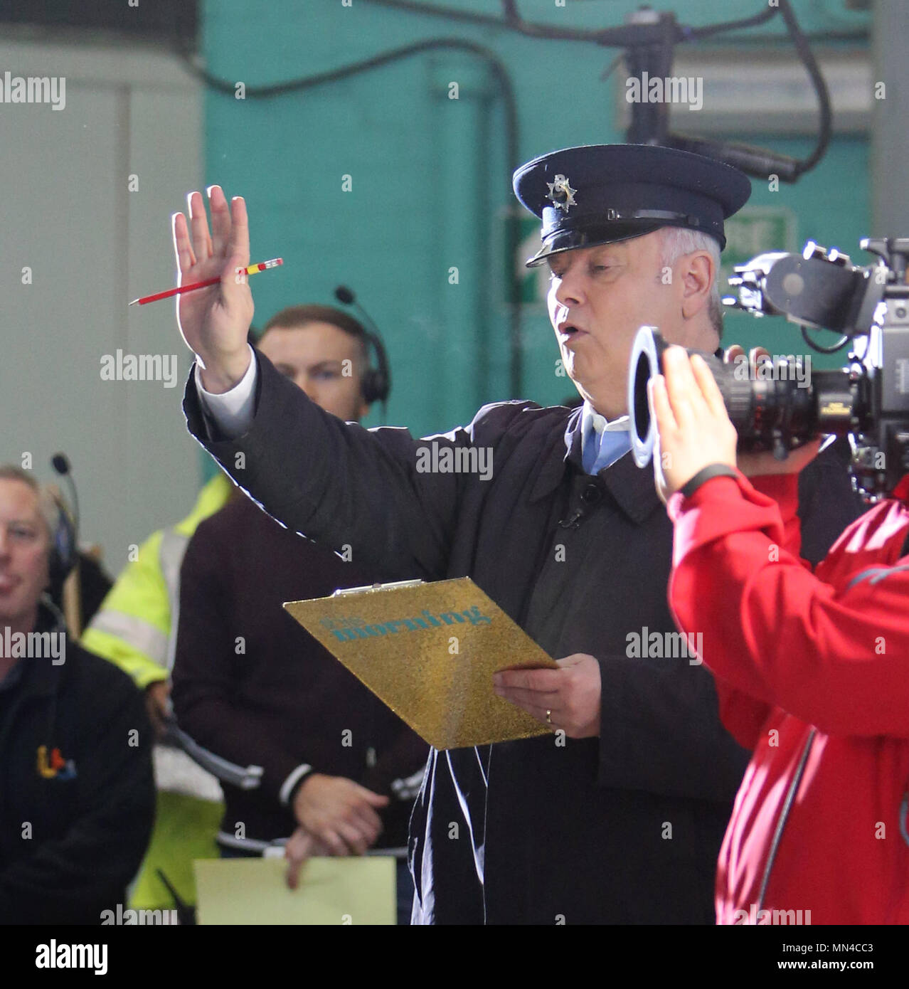 Eamon Holmes filming outside ITV Studios Featuring: Eamon Holmes Where 