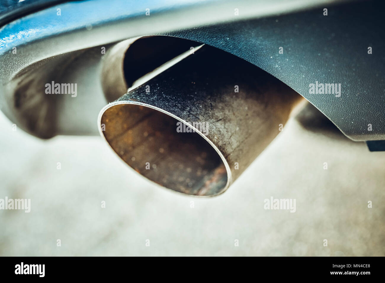 Car exhaust, Autoauspuff Stock Photo