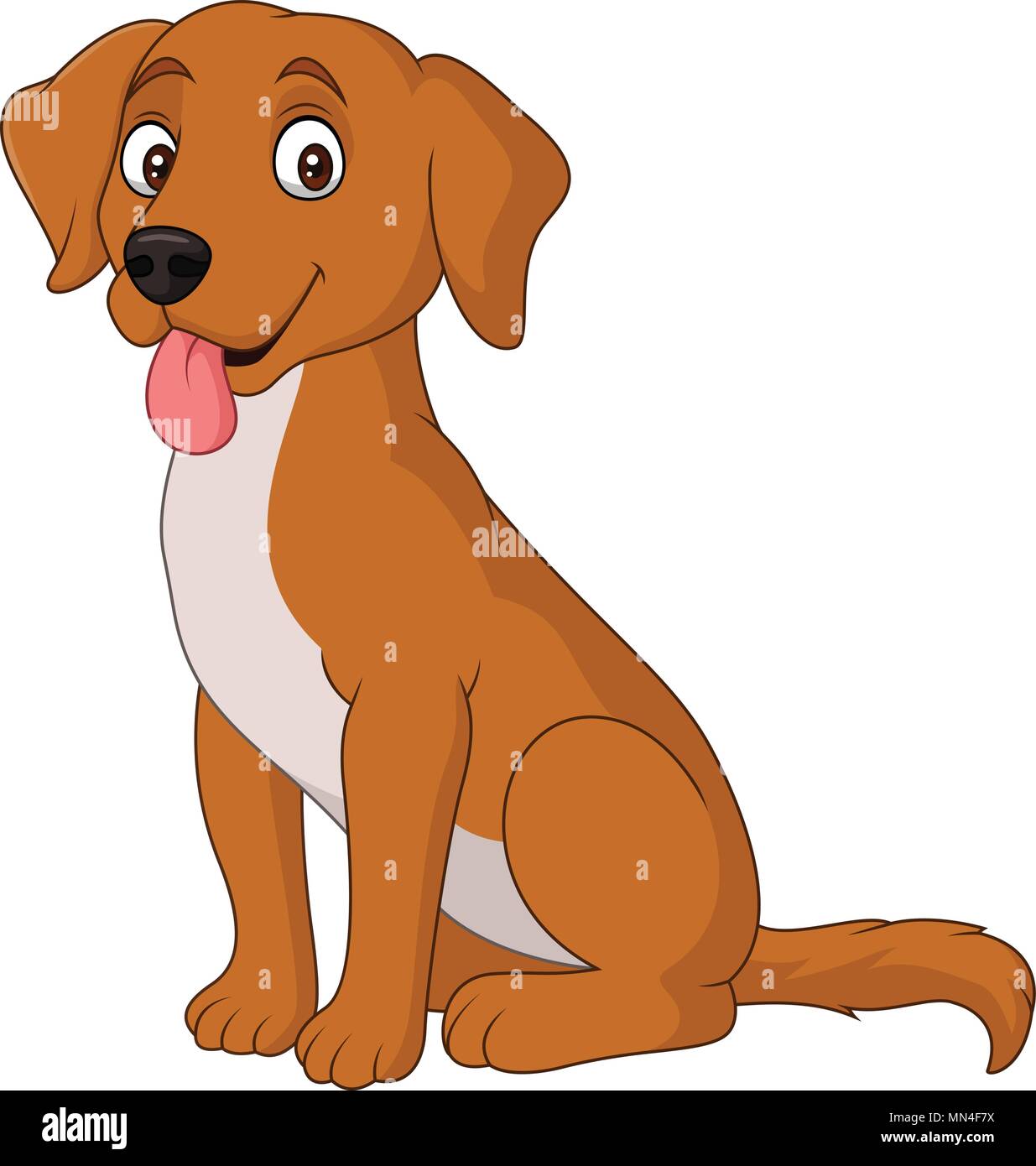 Cartoon dog isolated on white background Stock Vector Image & Art - Alamy