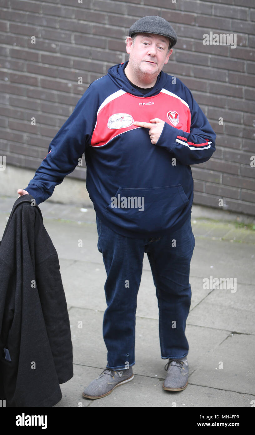 Johnny Vegas outside ITV Studios Featuring: Johnny Vegas Where: London