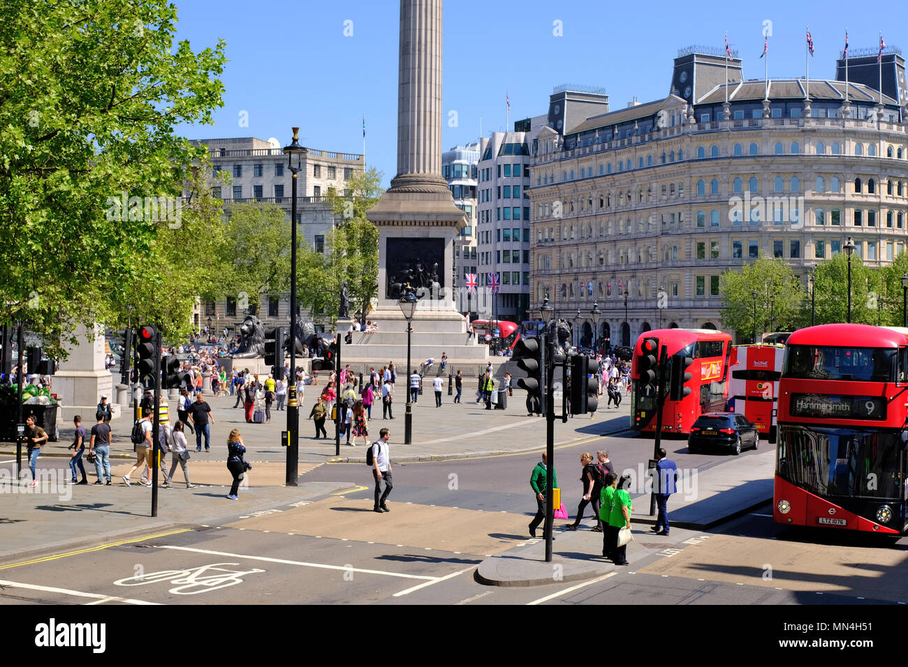 Trafalgar Square London Stock Photo - Alamy