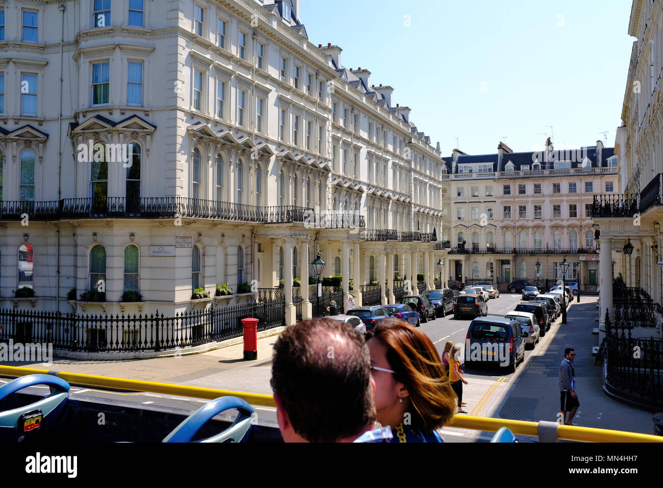 Prince of Wales Terrace and luxury hotels Kensington London Stock