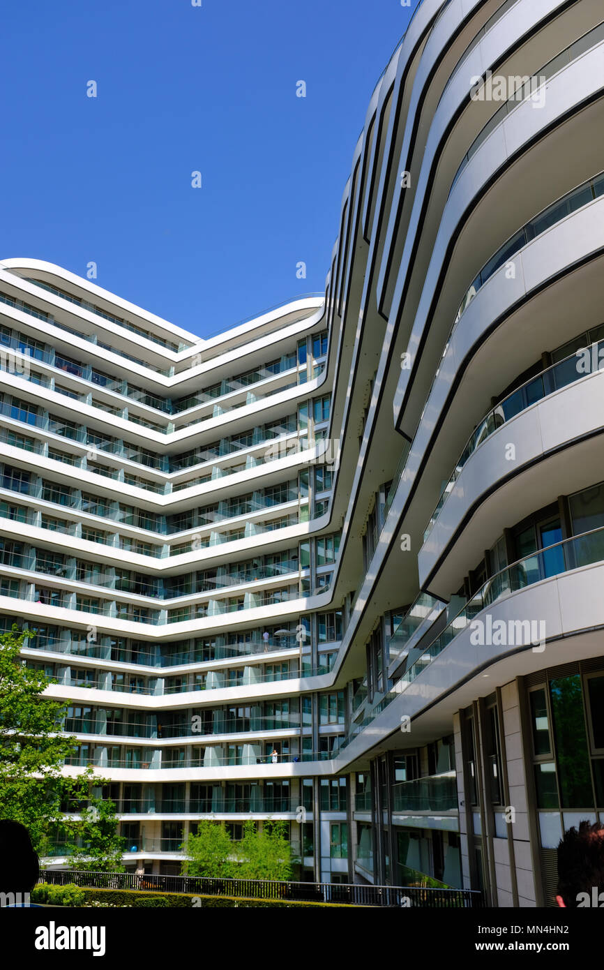 Luxury apartments at Chelsea Bridge Wharf, London, UK Stock Photo Alamy