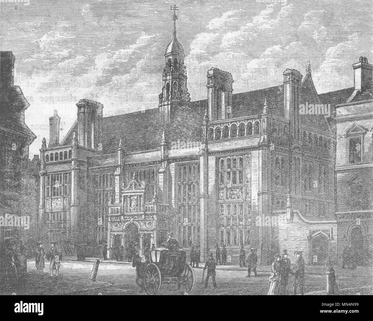 OXON. Oxford. New Examinations school 1898 old antique vintage print