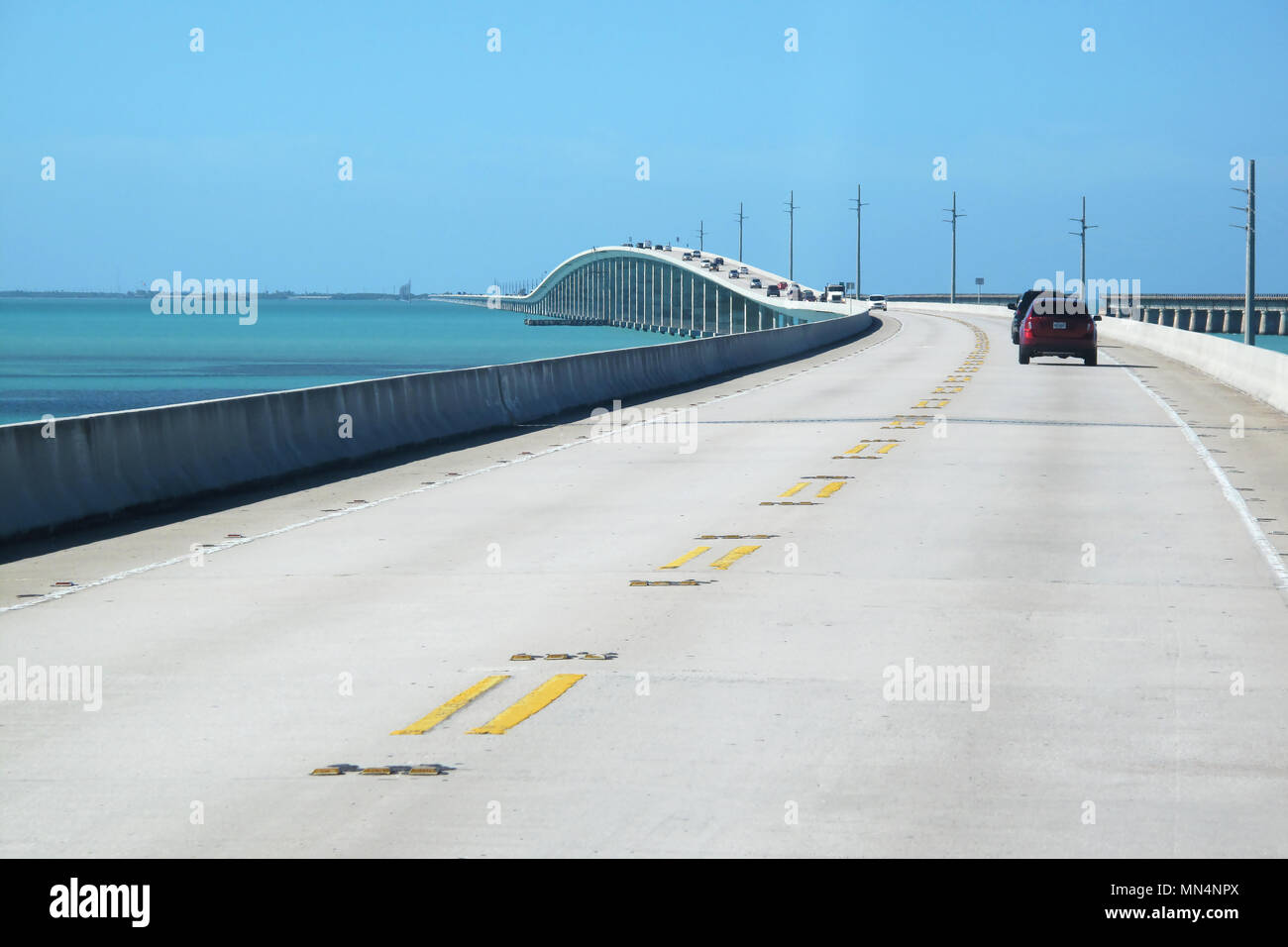 Bridge on atlantic intracoastal highway US 1, Florida Keys interstate