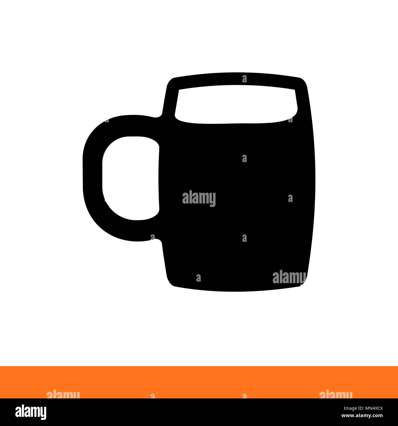 one Beer mug with beer on white background Stock Vector Image & Art - Alamy