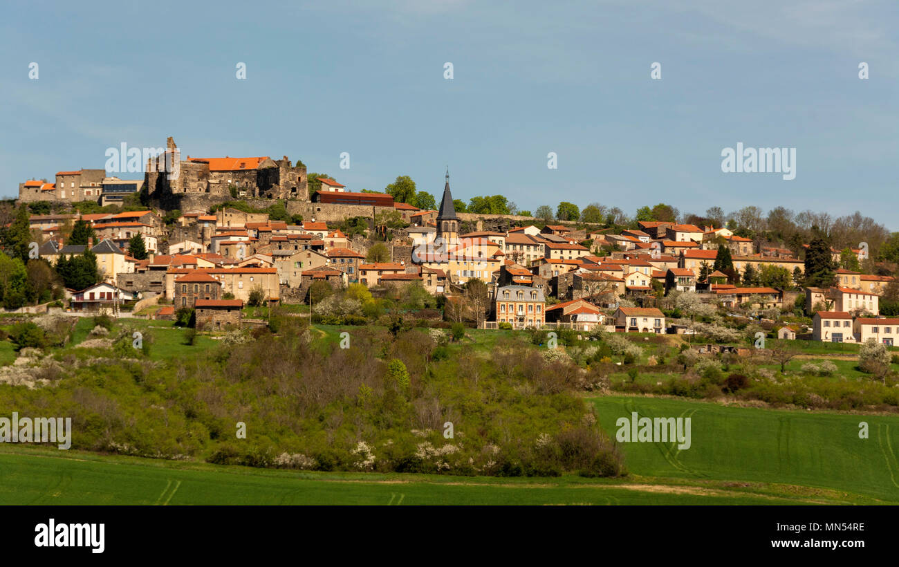Le broc village near Issoire. Puy de Dome. Auvergne. France Stock Photo