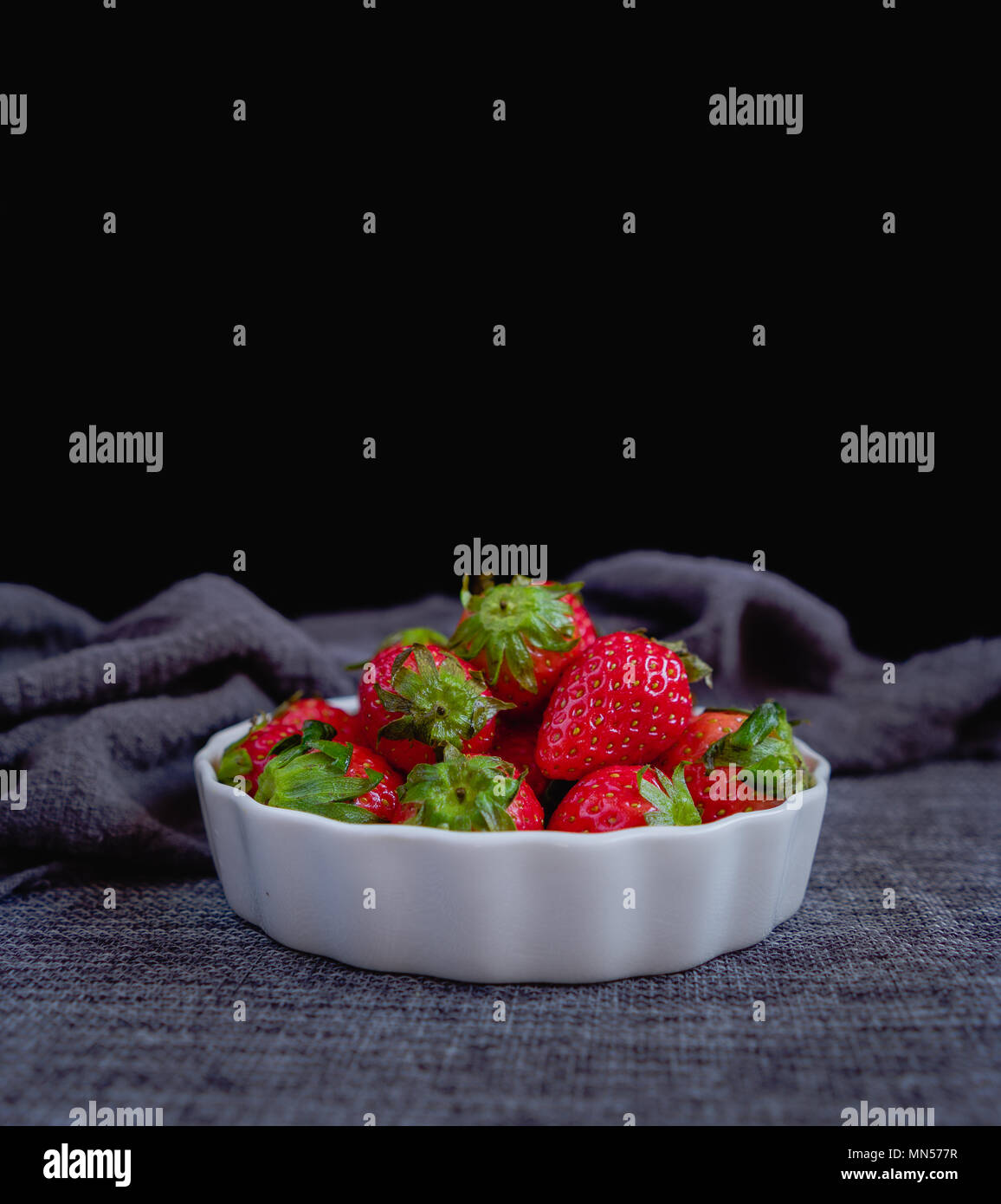 Fresh Strawberries, Ready to Eat Stock Photo