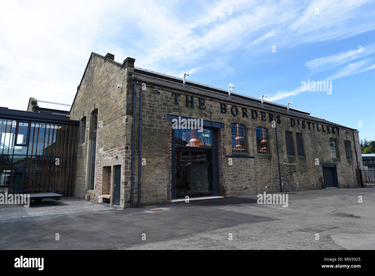 The new Borders Distillery in Commercial Road, Hawick, Scottish Borders Stock Photo Alamy