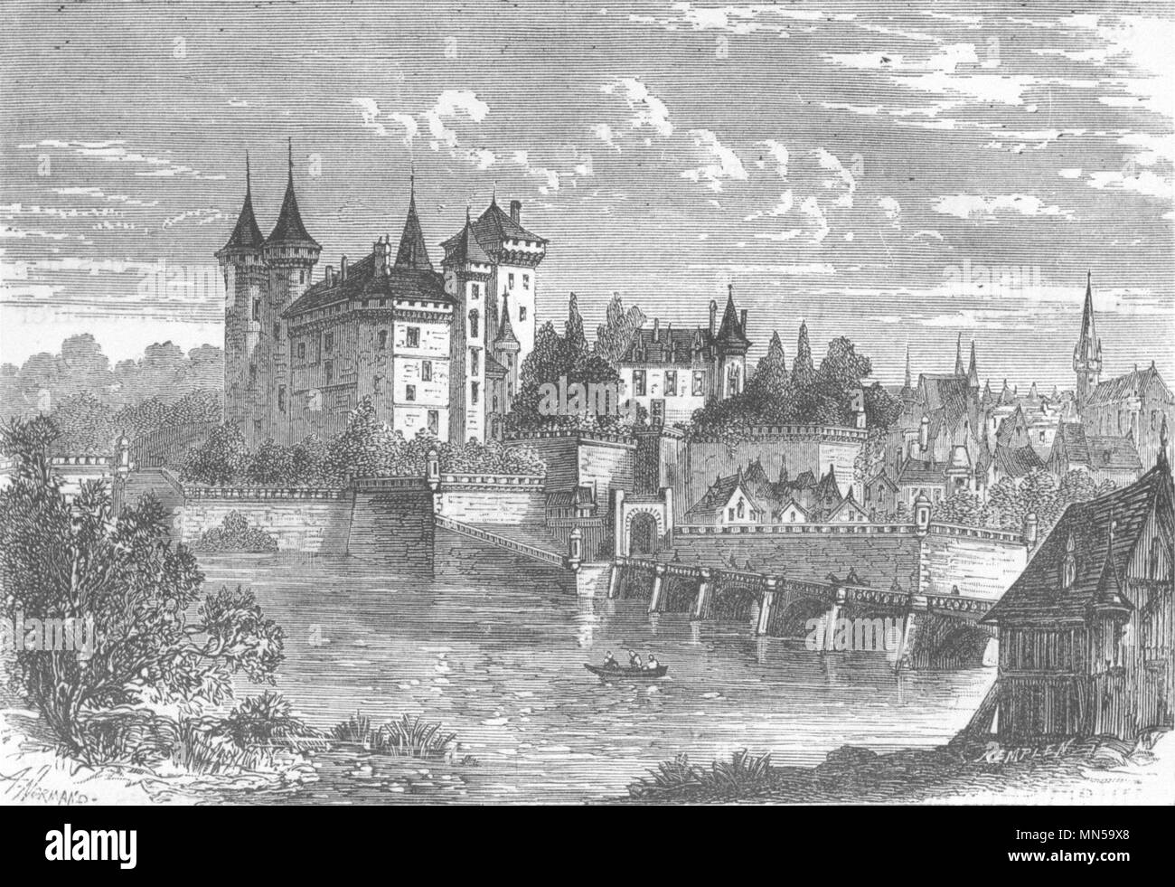 Loire Atlantique Clisson Du Chateau De Moyen Age 10 Old Print Stock Photo Alamy Loire Atlantique Clisson Du Chateau De Moyen Age 10 Old Print Stock Photo Alamy