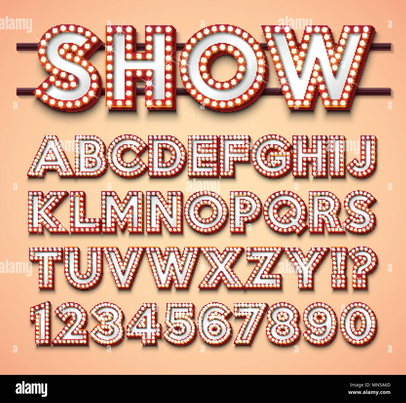 broadway typeface stock photos