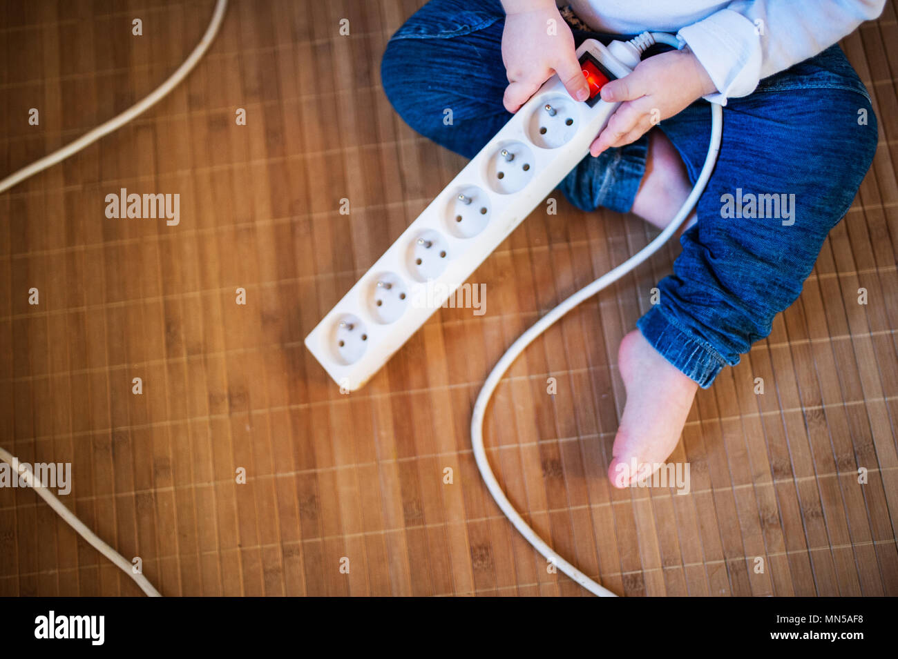 Safety plug child hires stock photography and images Alamy