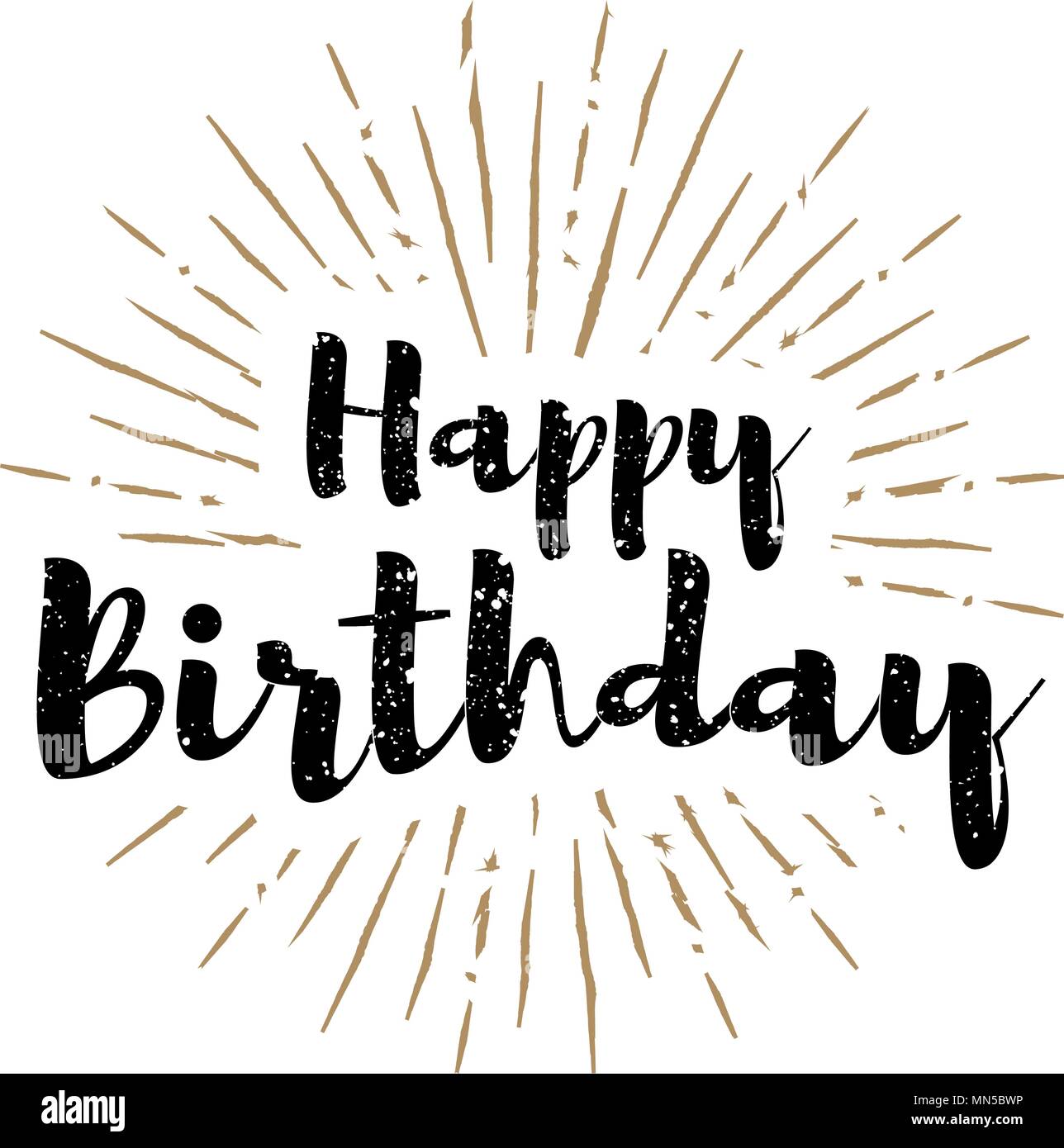 Happy birthday lettering Cut Out Stock Images & Pictures - Alamy