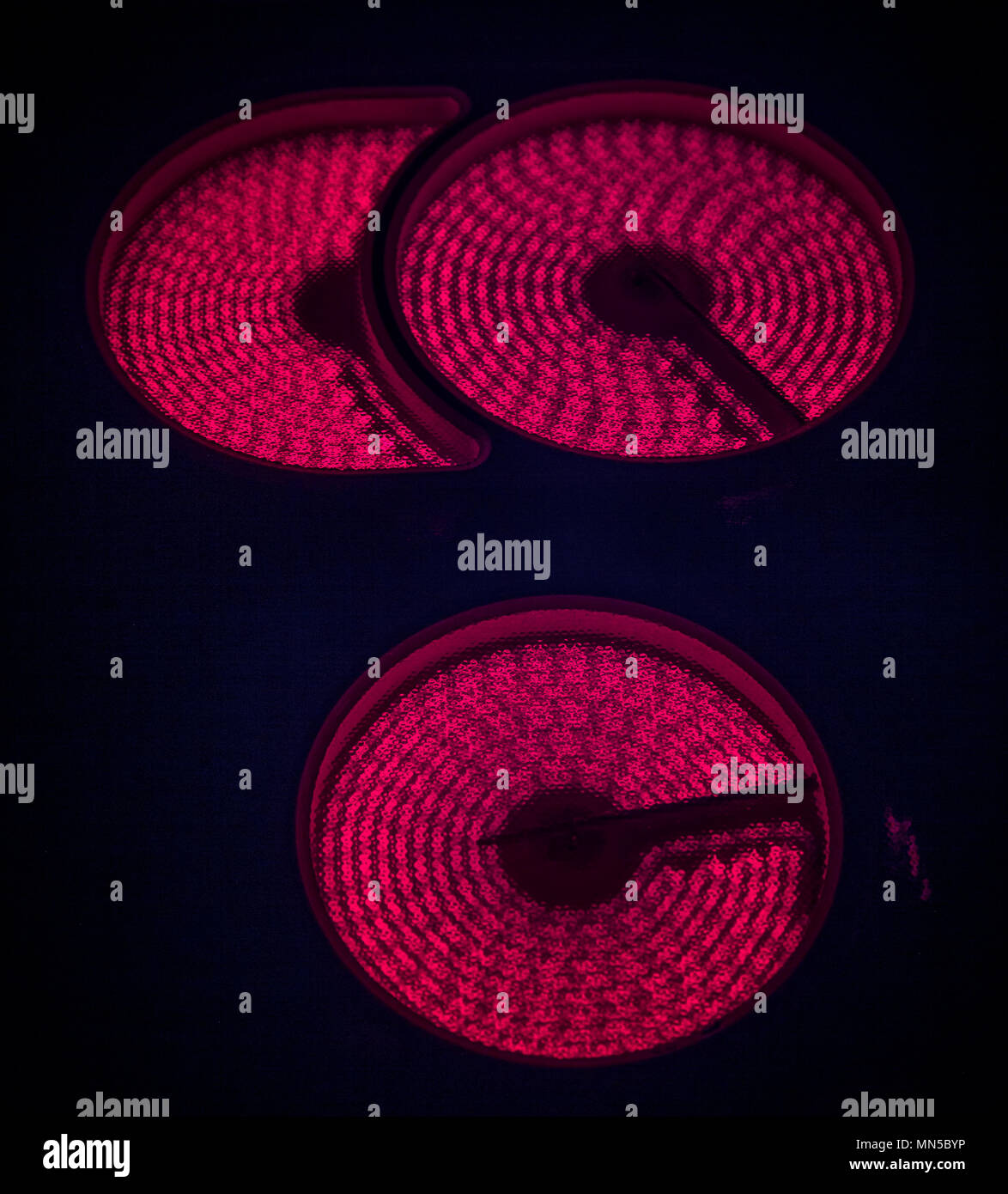 Ceramic Stove Top hot spiral on black Stock Photo Alamy