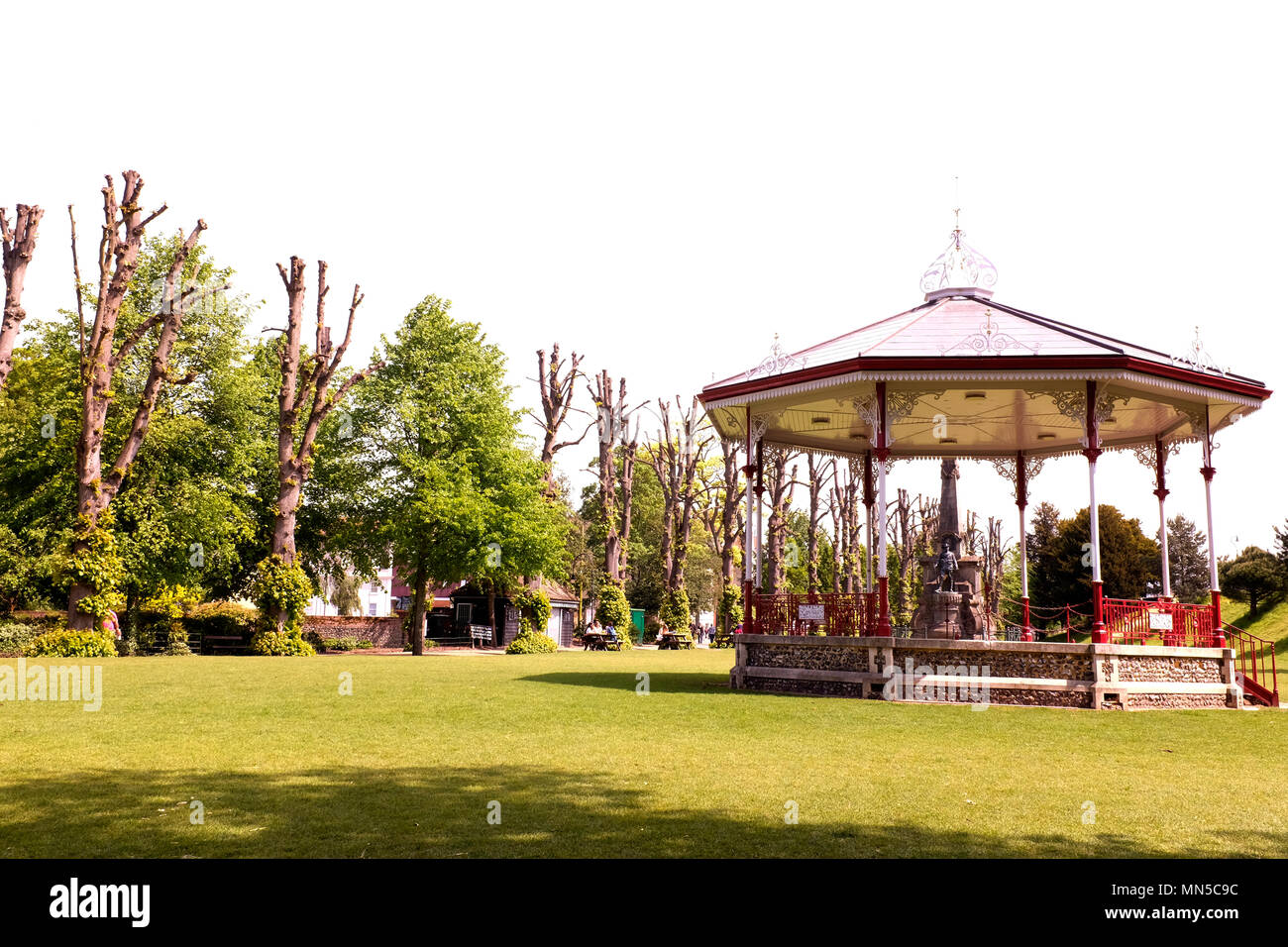 dane john gardens in city of canterbury east kent uk may 2018 Stock