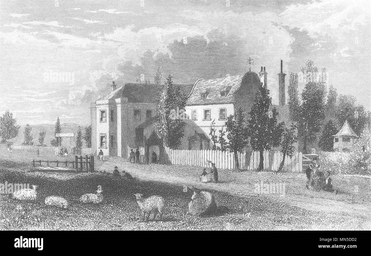 LONDON. Copenhagen house, Islington. DUGDALE 1845 old antique print