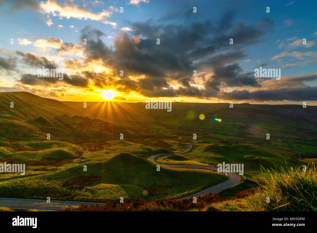 Mam Tor - England Stock Photo