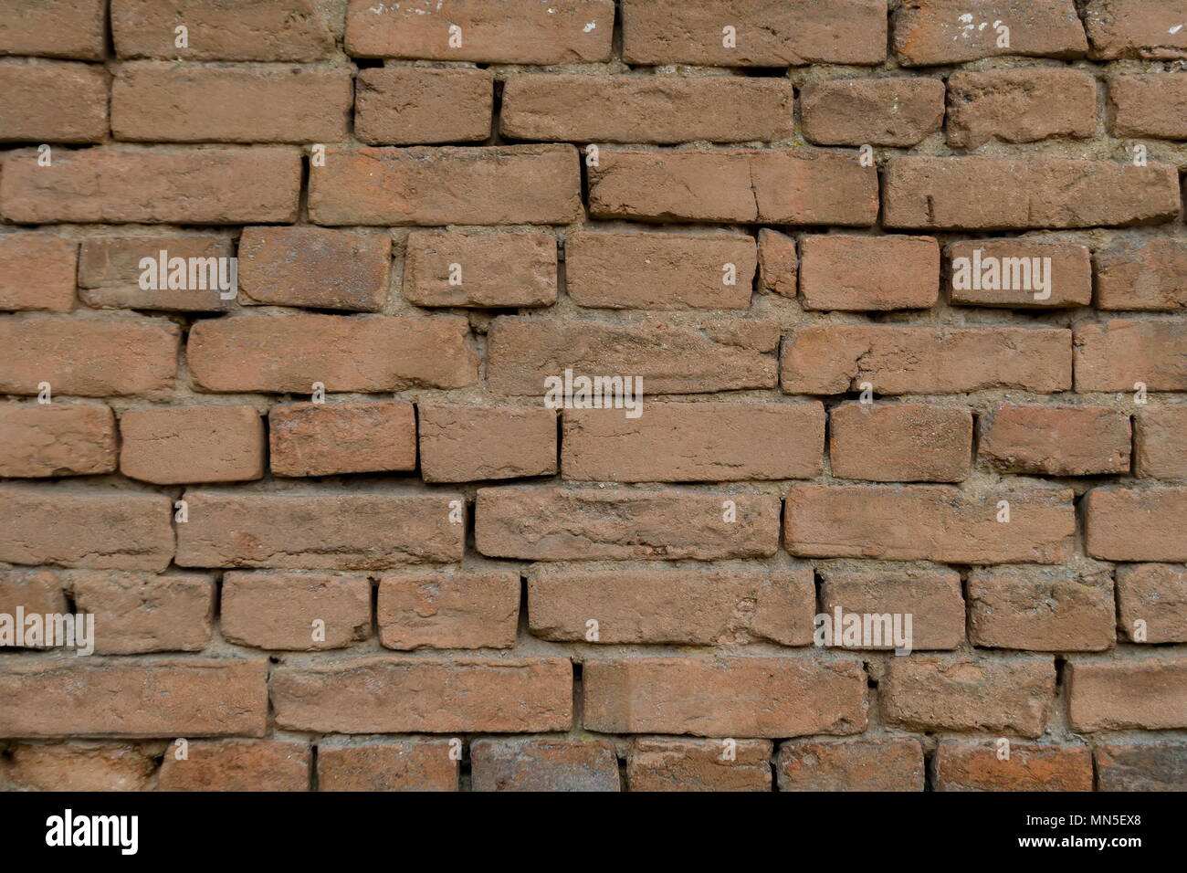 Abstract pattern of an old brick wall for backgrounds and wallpapers, Plana mountain, Bulgaria Stock Photo