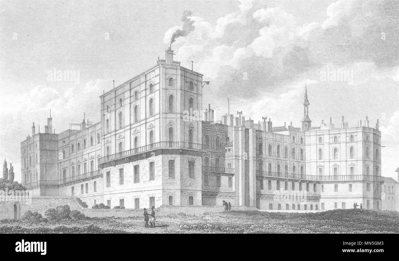 PARIS. Chateau St. Germain En Laie 1831 old antique vintage print picture Stock Photo