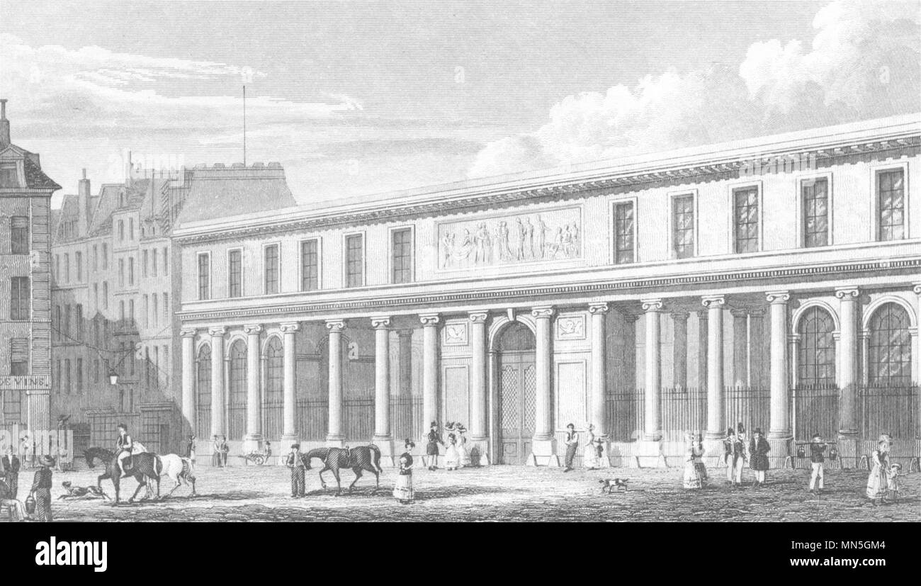 PARIS. Ecole de Medecine 1831 old antique vintage print picture Stock Photo