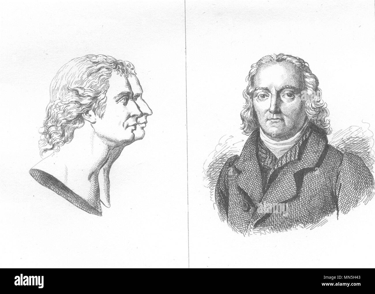 ARDÈCHE. Etienne et Joseph Montgolfier; Boissy d'Anglas 1835 old antique print Stock Photo