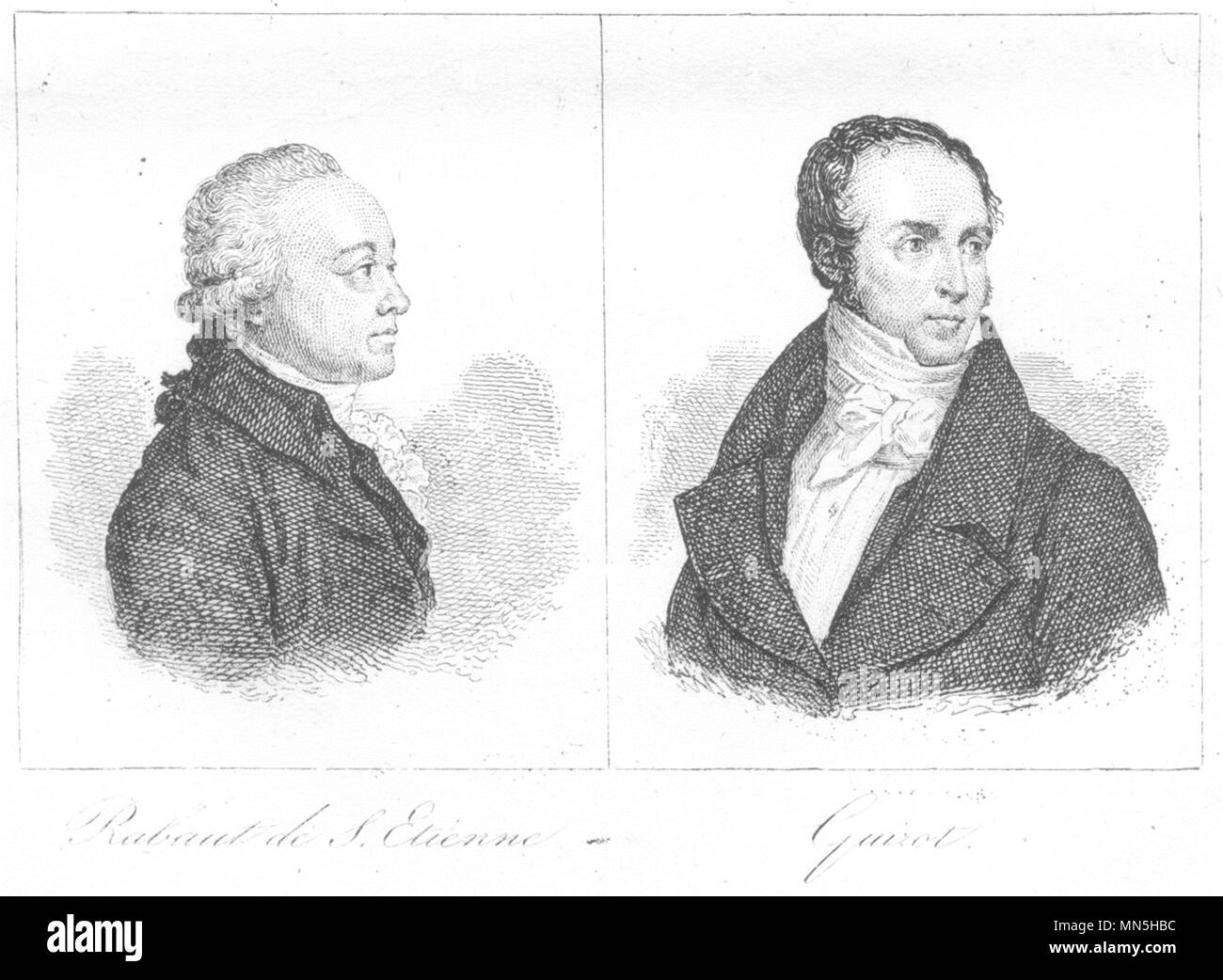 GARD. Rabaut de S. Etienne; Guizot 1835 old antique vintage print ...