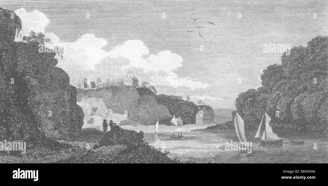 GLOUCESTERSHIRE. Bristol Hotwells 1808 old antique vintage print picture Stock Photo