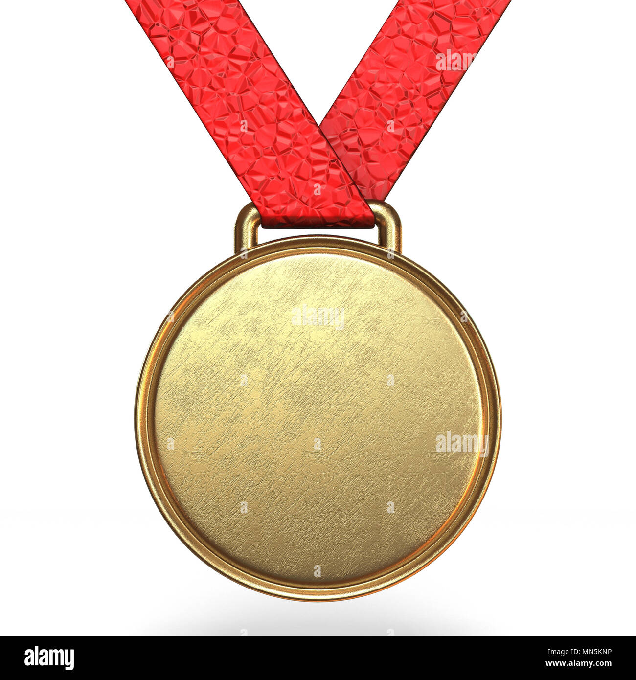 Golden medal 3D rendering illustration isolated on white background ...