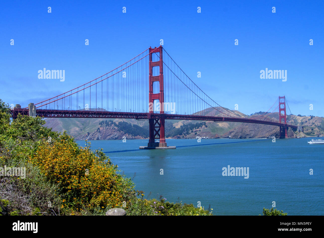 Golden gate Bridge view, San Francisco, USA Stock Photo - Alamy