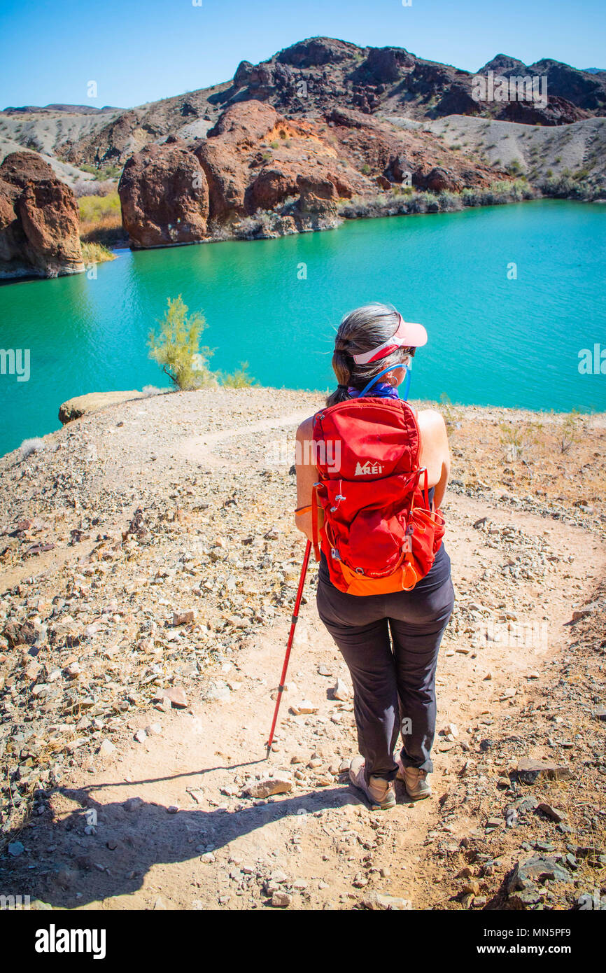 A behind the back shot at Balanced Rock Cove Stock Photo - Alamy