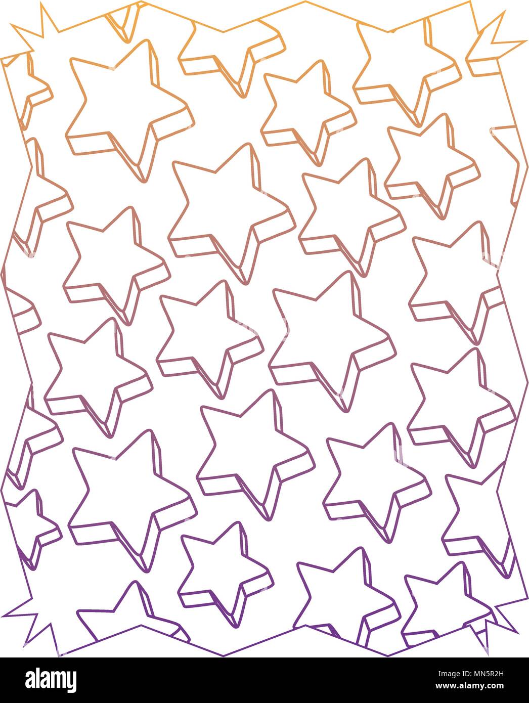 abstract frame with stars pattern over white background, vector ...