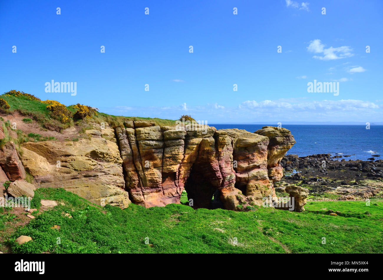 The Caves of Caiplie The Coves on route of the Fife coastal walk near Cellardyke / Crail in
