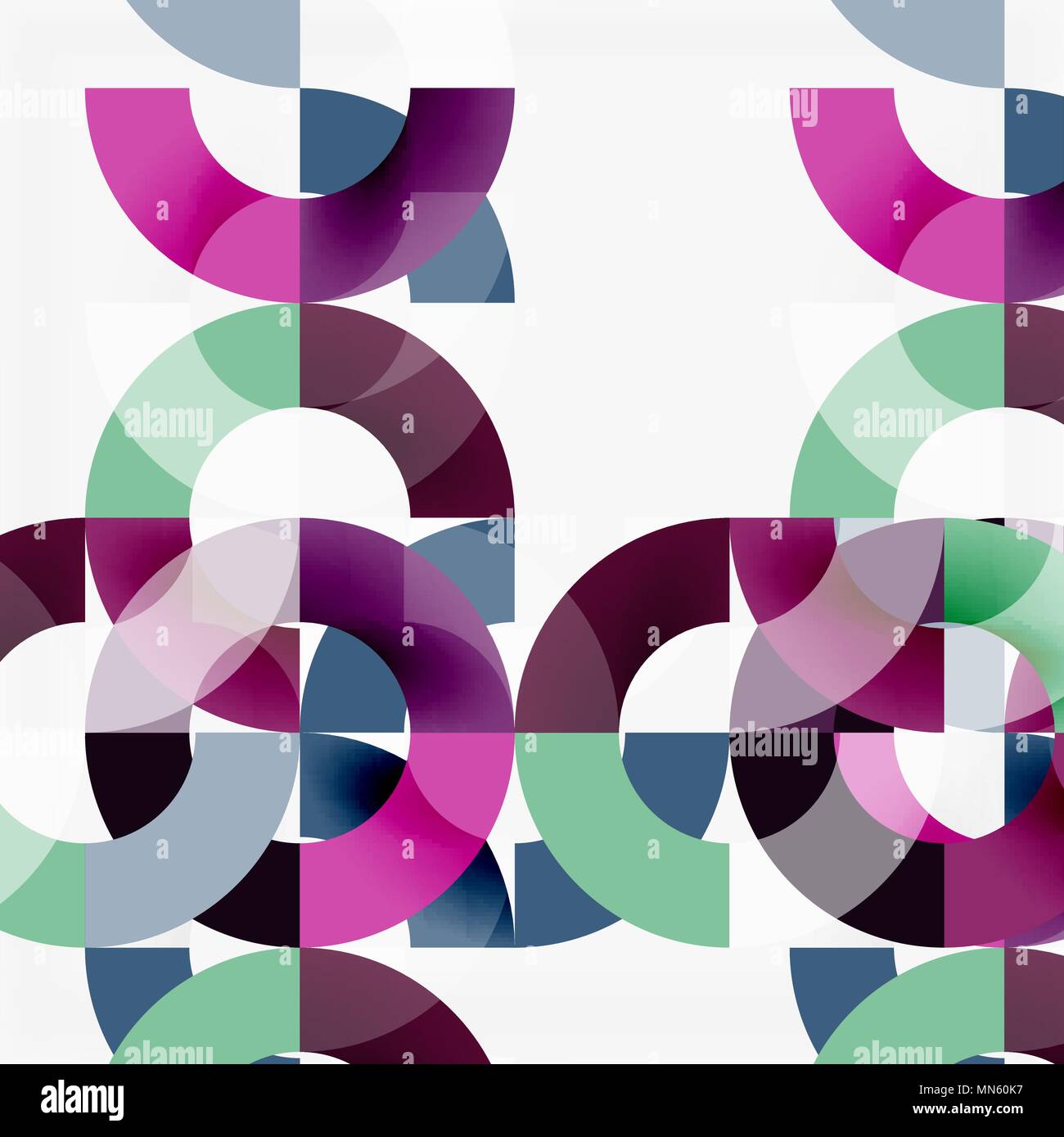 Colorful rings on grey background, modern geometric pattern design ...