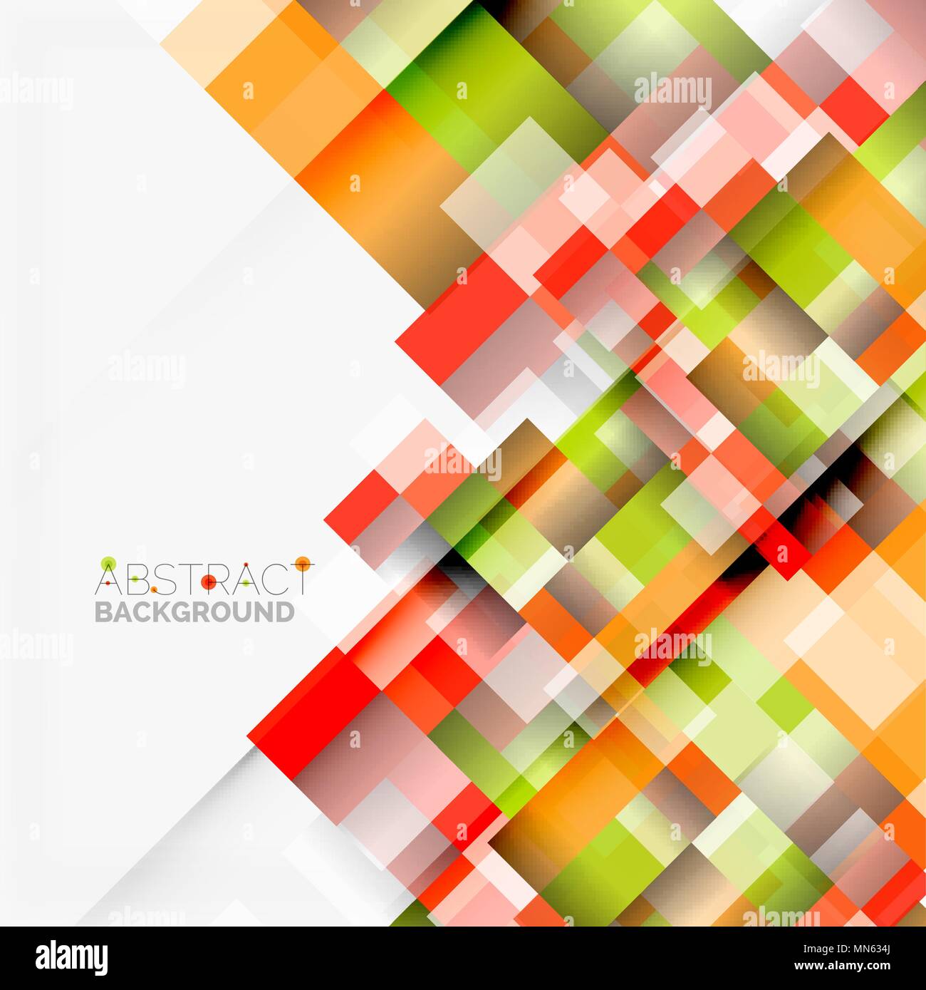 Abstract geometric background of color blocks Vector Image