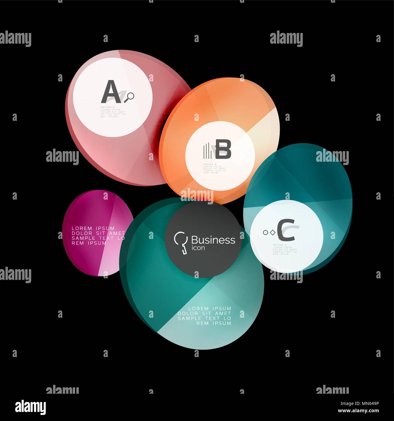 Geometrical abstract infographics banner template. Geometrical abstract ...
