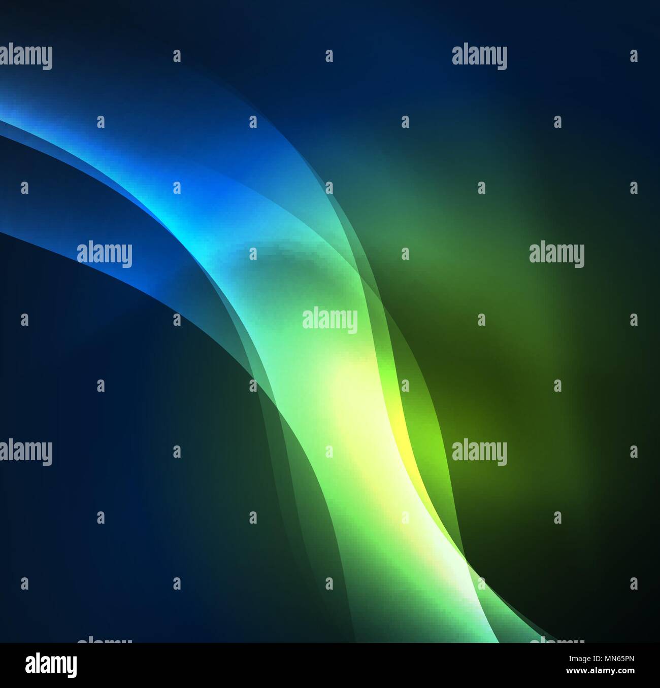 Illuminated neon waves. Vector abstract illuminated neon waves Stock Vector