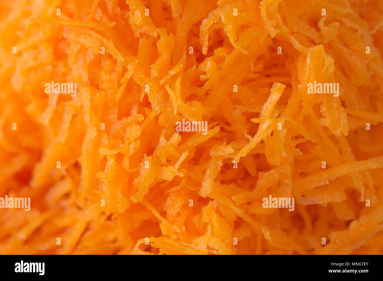 vegetarian salad with grated carrots on plate Stock Photo