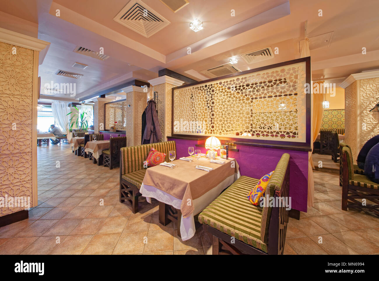 MOSCOW SEPTEMBER 2014 The Interior Of The Oriental Restaurant moscow-september-2014-the-interior-of-the-oriental-restaurant