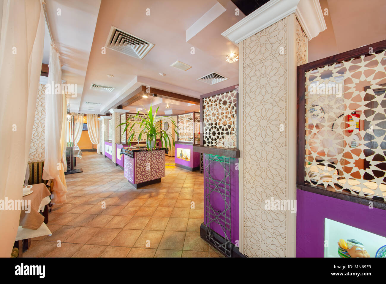 MOSCOW SEPTEMBER 2014 The Interior Of The Oriental Restaurant moscow-september-2014-the-interior-of-the-oriental-restaurant